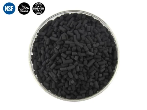 Columnar pellet activated carbon for water treatment